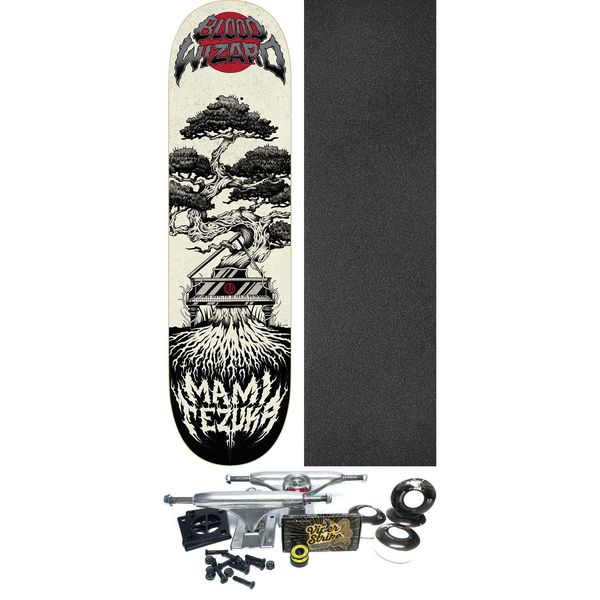 Blood Wizard Skateboards Mami Tezuka Piano Tree Skateboard Deck - 8.5" x 31.88" - Complete Skateboard Bundle
